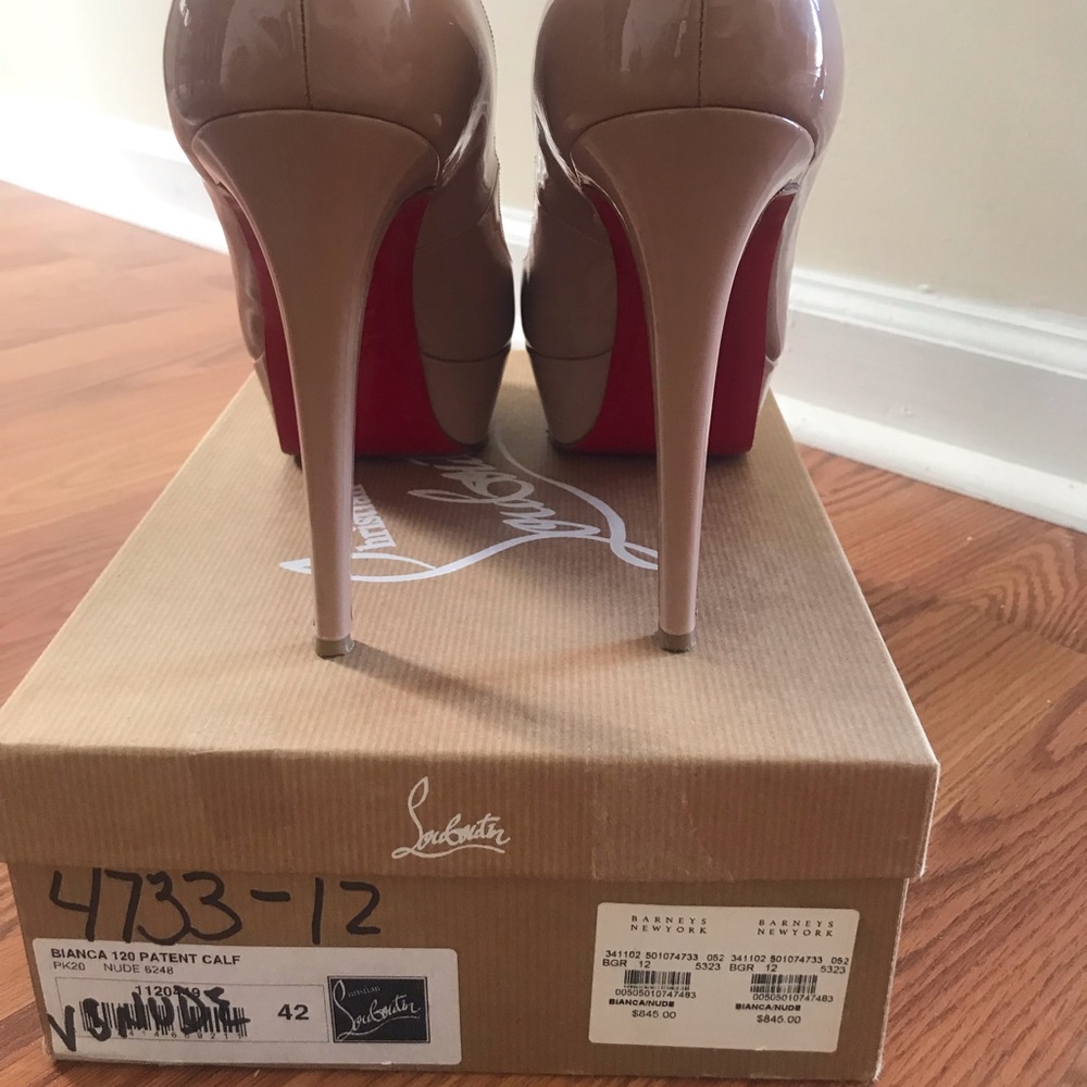 Christian louboutin Biance Nude Red bottoms!!!